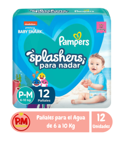 Pampers Splashers Pants para el Agua P-M