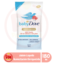 Dove Repuesto Jabón Líquido de la Cabeza a los Pies Humectación Enriquecida