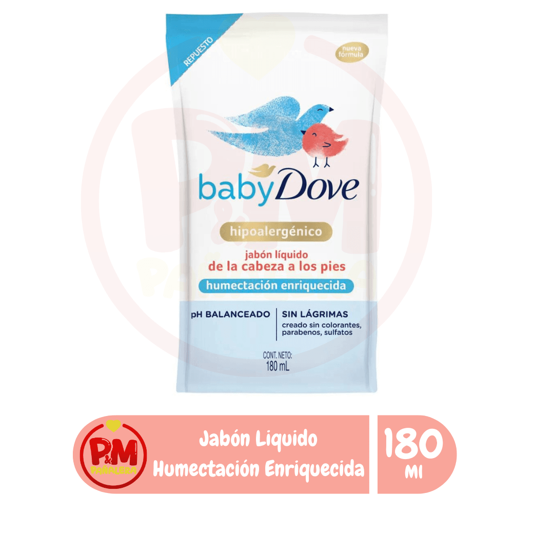 Dove Repuesto Jabón Líquido de la Cabeza a los Pies Humectación Enriquecida