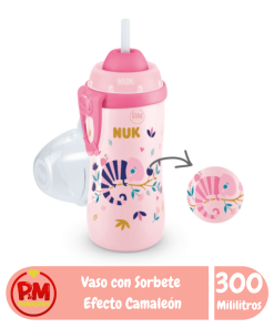 NUK Vaso con Sorbete y Efecto Camaleón Rosa