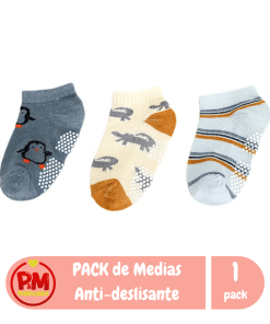 Pack x3 Medias Anti-Deslisantes de 3 a 5 años Nene