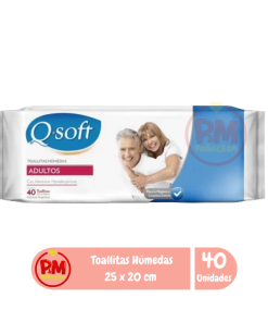Q-Soft Toallas Húmedas Adultos