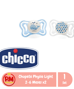 Chicco Chupete Physio Light Luminoso 2-6M X2 Nene