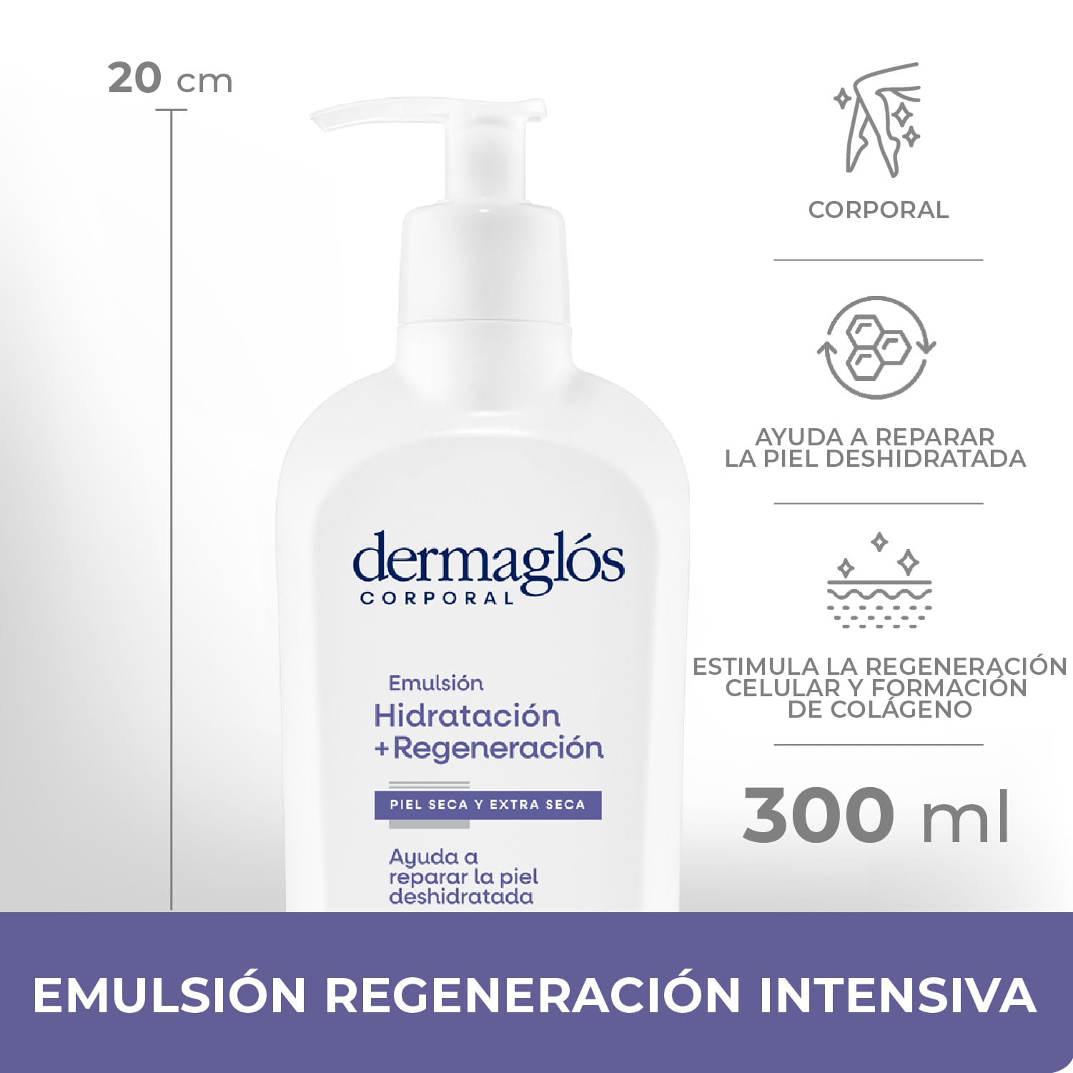 Dermaglós Emulsión Hidratante + Regeneración - Imagen 3