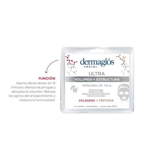 Dermaglós Máscara de Tela Ultra Volumen + Estructura - Imagen 2