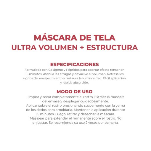 Dermaglós Máscara de Tela Ultra Volumen + Estructura - Imagen 3