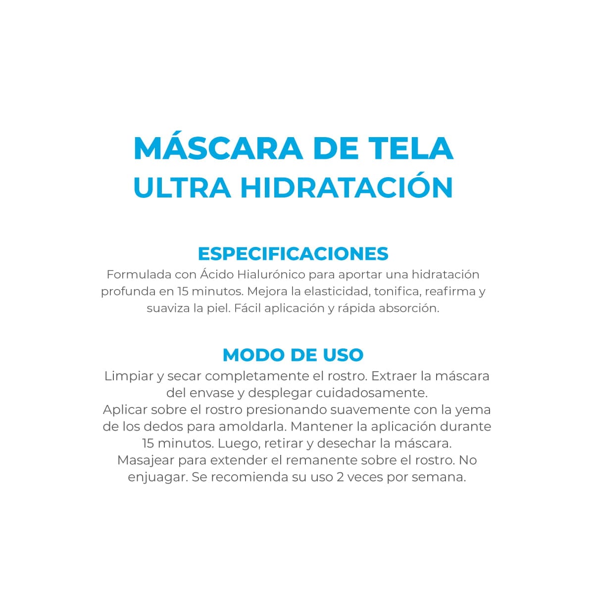 Dermaglós Máscara de Tela Ultra Hidratación - Imagen 3
