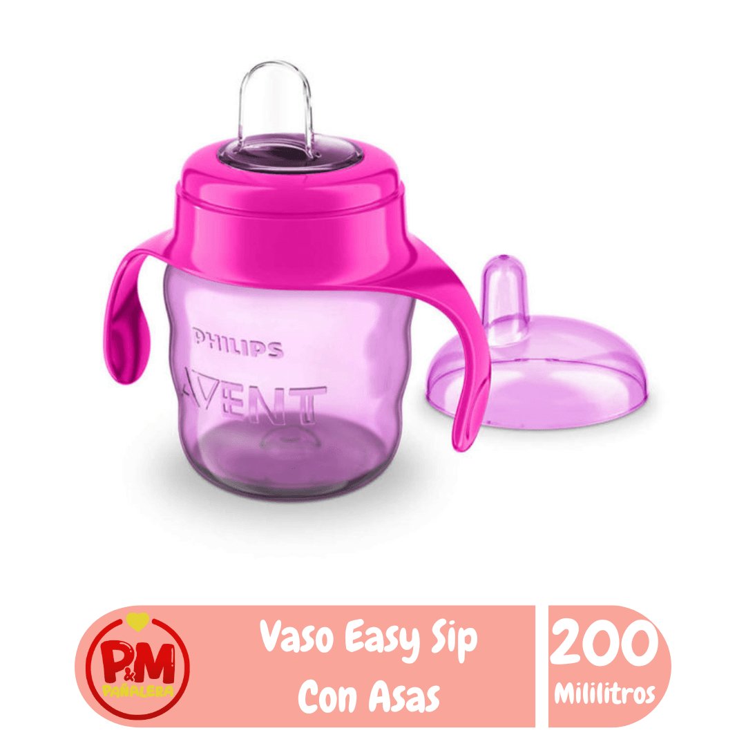 AVENT Vaso Easy Sip con Asas Fucsia