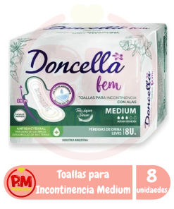 Doncella Toallas para Incontinencia Medium