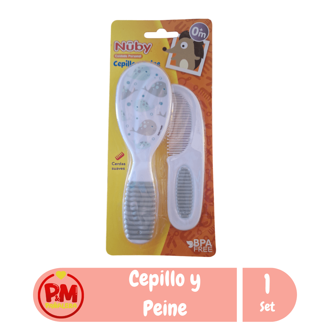 Nuby Cepillo y Peine Para Bebes Super Suaves