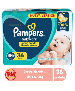 Pampers Baby Dry Recien Nacido+