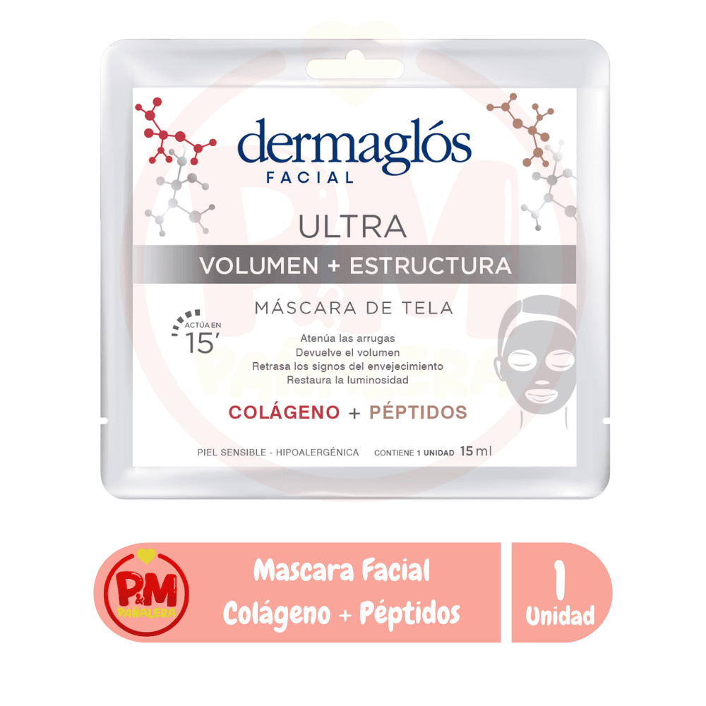 Dermaglós Máscara de Tela Ultra Volumen + Estructura