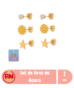Trendy Set Aros Dorados