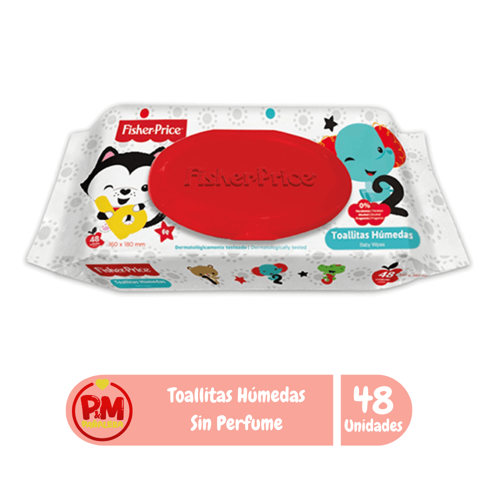 Fisher Price Toallitas Húmedas x48 con Tapa