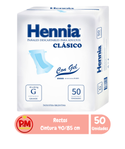 Hennia Rectos Grande x50 Clasico