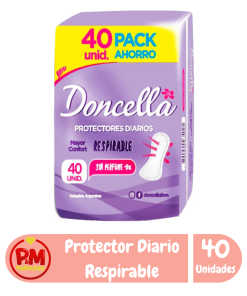 Doncella Protectores Diarios Respirables x40