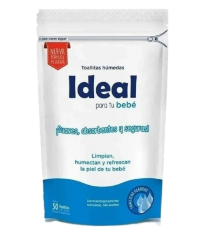 Ideal toallitas Húmedas
Doy Pack Clásicas x50