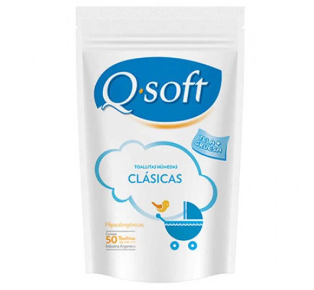 Q-SOFT Toallitas Húmedas
Doy Pack Clásicas x50 unid.
