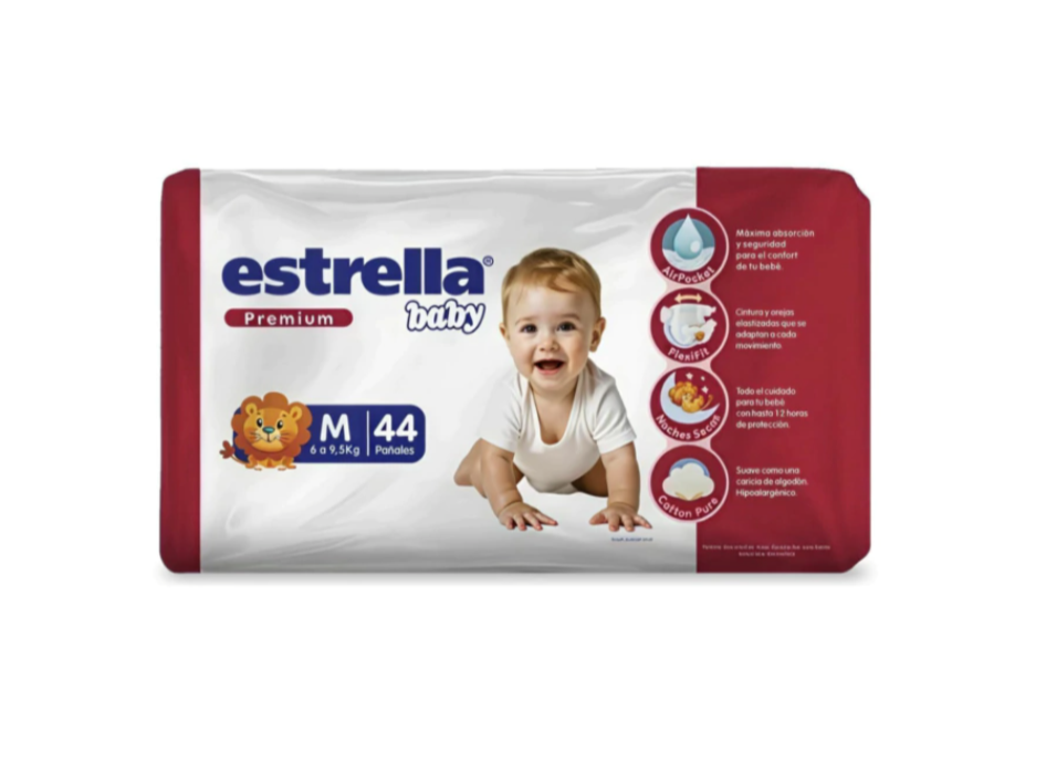 Estrella Baby Premium
Hiper Pack x 44 unid.