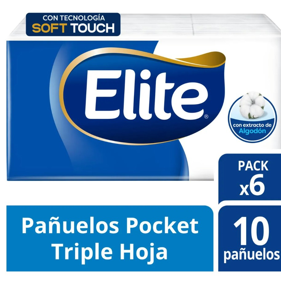 Elite Pañuelos Pocket 6 x 10
unid.