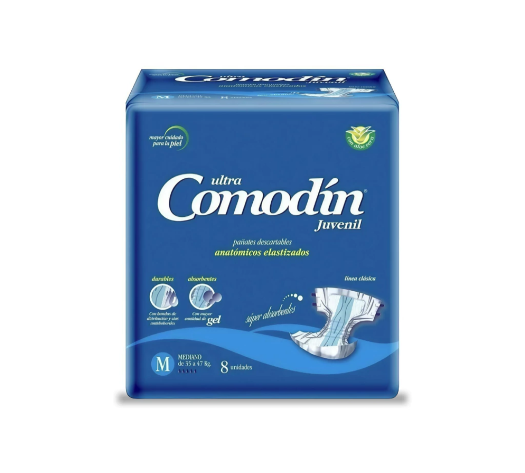 Comodin Pañal Juvenil Mediano
X8 unid.